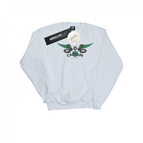 Harry Potter meisjes Zwadderich Kapitein Sweatshirt 12-13 wit
