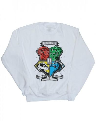Harry Potter meisjes Zweinstein Toon Crest Sweatshirt 9-11 Years wit