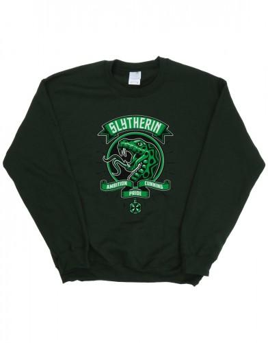 Harry Potter meisjes Zwadderich Toon Crest Sweatshirt 7-8 Years wit