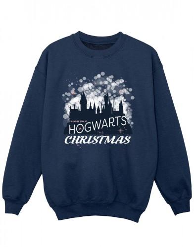 Harry Potter meisjes Zweinstein kerstsweater 5-6 Years wit