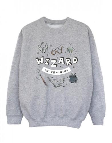 Harry Potter meisjes tovenaar in opleiding sweatshirt 9-11 Years wit
