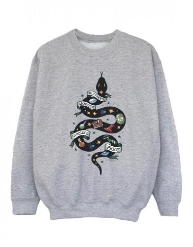 Harry Potter meisjes Zwadderich schets Sweatshirt 9-11 Years wit