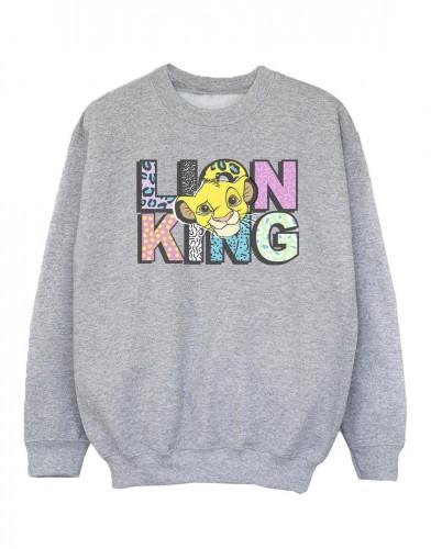 Disney Girls Sweatshirt met logo met Lion King-patroon 9-11 Years wit