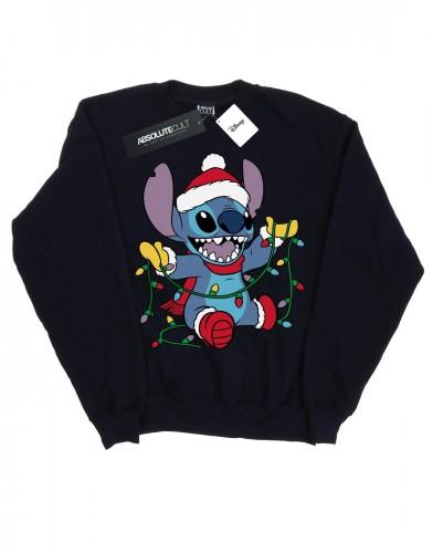 Disney meisjes Lilo en Stitch kerstverlichting sweatshirt 9-11 Years wit