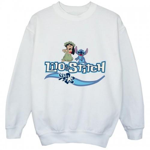Disney meisjes Lilo en Stitch karaktersweater 7-8 Years wit