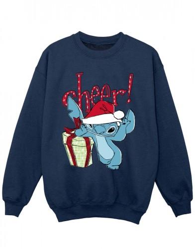 Disney meisjes Lilo en Stitch Cheer Sweatshirt 5-6 Years wit