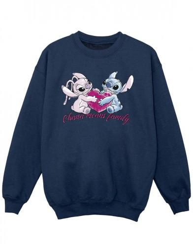 Disney Lilo en Stitch Ohana hart met engelensweater voor meisjes 5-6 Years wit