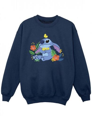 Disney meisjes Lilo & Stitch vogels sweatshirt 5-6 Years wit