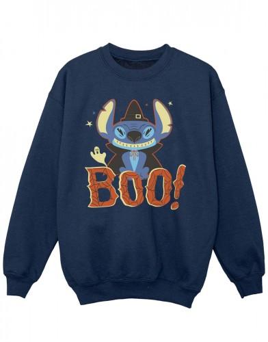 Disney meisjes Lilo & Stitch Boo! Sweatshirt 5-6 Years wit