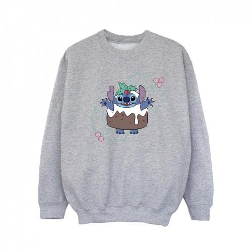 Disney meisjes Lilo & Stitch Pudding Holly Sweatshirt 9-11 Years wit