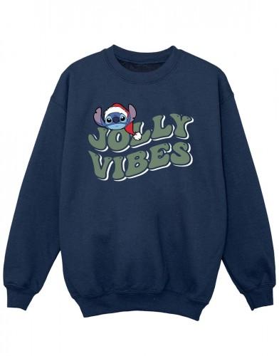 Disney Girls Lilo & Stitch Jolly Chilling Vibes Sweatshirt 5-6 Years wit