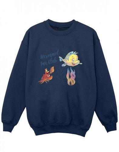 Disney Girls The Little Mermaid Club-sweatshirt 5-6 Years wit