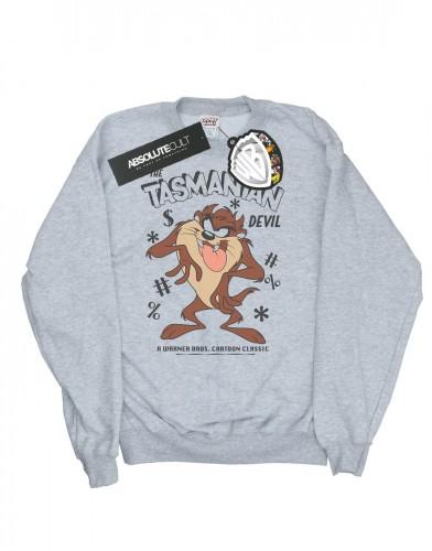 Looney Tunes meisjes vintage Tasmaanse duivel Sweatshirt 9-11 Years wit