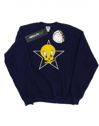 Looney Tunes meisjes Tweety Pie Star Sweatshirt 7-8 Years wit
