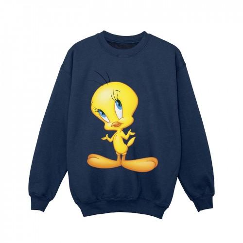 Looney Tunes Girls Tweety staand sweatshirt 5-6 Years wit