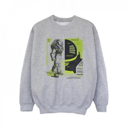 Disney Lightyear Buzz Tech Panel-sweatshirt voor meisjes 9-11 Years wit