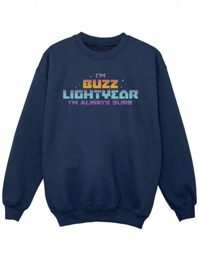 Disney Girls Lightyear Altijd Zeker Tekst Sweatshirt 5-6 Years wit