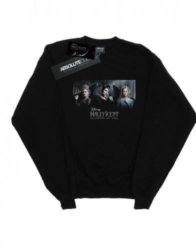 Disney Girls Maleficent Meesteres van het Kwade Karakter Poster Sweatshirt 9-11 Years wit