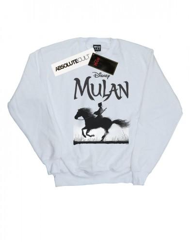 Disney Mulan Movie Mono Paard Sweatshirt voor meisjes 9-11 Years wit