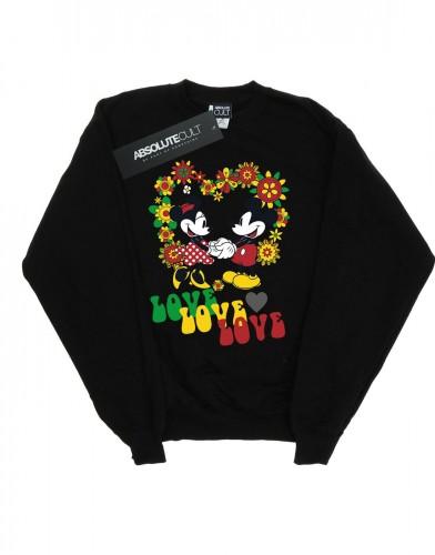 Disney meisjes Mickey en Minnie Mouse Hippie Love Sweatshirt 12-13 wit
