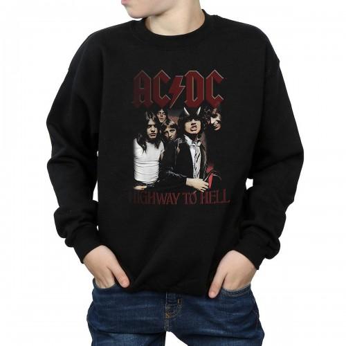 AC/DC jongens Highway To Hell katoenen sweatshirt 12-13 zwart