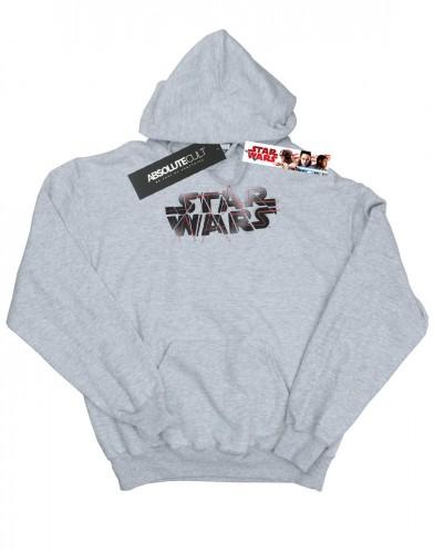 Star Wars Boys The Last Jedi Spray-logo hoodie 9-11 Years zwart