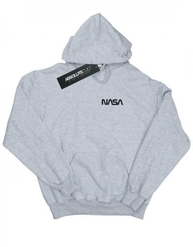 NASA jongens moderne logo-borsthoodie 9-11 Years wit