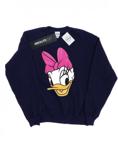 Disney Girls Daisy Duck hoofd geschilderd sweatshirt 7-8 Years wit