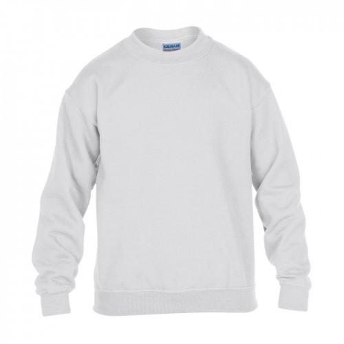 Gildan Childrens/Kids zware mix drop-shoulder sweatshirt 12 Years wit