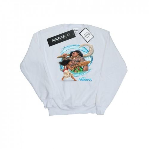 Disney meisjes Moana en Maui Wave-sweatshirt 9-11 Years wit