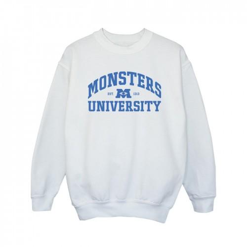 Disney Sweatshirt met  Monsters University-logo voor meisjes 5-6 Years wit
