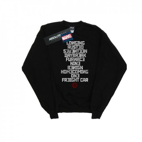 Marvel Girls Winter Soldier Trigger Woorden Sweatshirt 9-11 Years wit