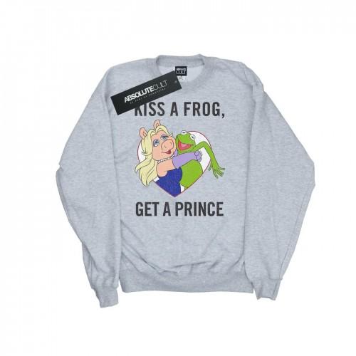 Disney Girls The Muppets Kiss A Frog-sweatshirt 9-11 Years wit