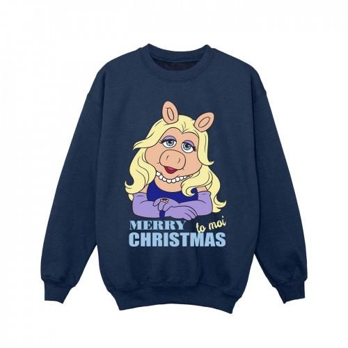 Disney Girls Muppets Miss Piggy Queen of Holidays Sweatshirt 5-6 Years wit