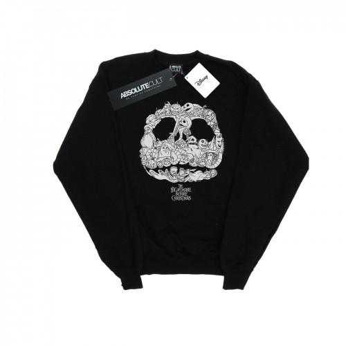 Disney Girls Nightmare Before Christmas Jack Skellington Jack-O-Lanterns Sweatshirt 12-13 wit