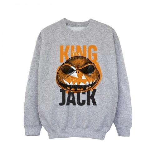 Disney Girls The Nightmare Before Christmas King Jack Sweatshirt 9-11 Years wit