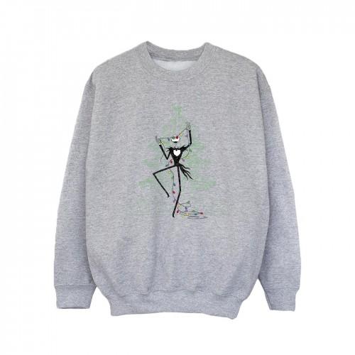 Disney Girls The Nightmare Before Christmas Tree groen sweatshirt 9-11 Years wit