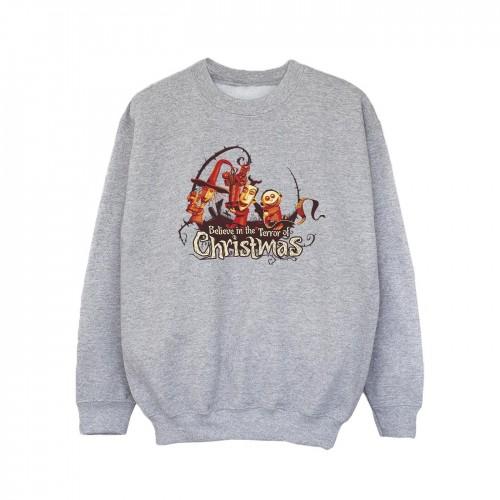Disney Girls The Nightmare Before Christmas Kerst Terror Sweatshirt 9-11 Years wit