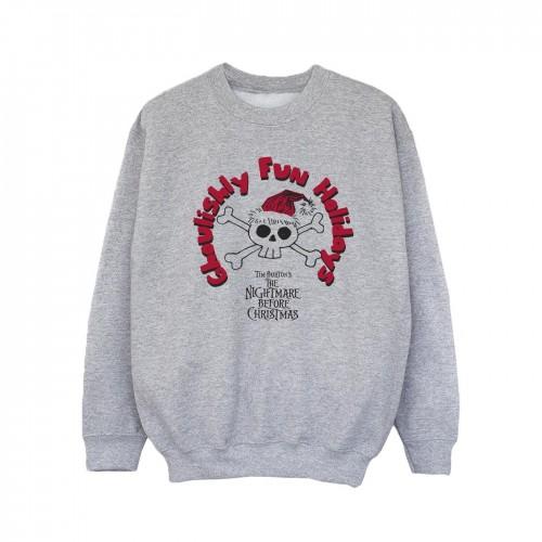Disney Girls The Nightmare Before Christmas Griezelig leuk vakantiesweater 9-11 Years wit