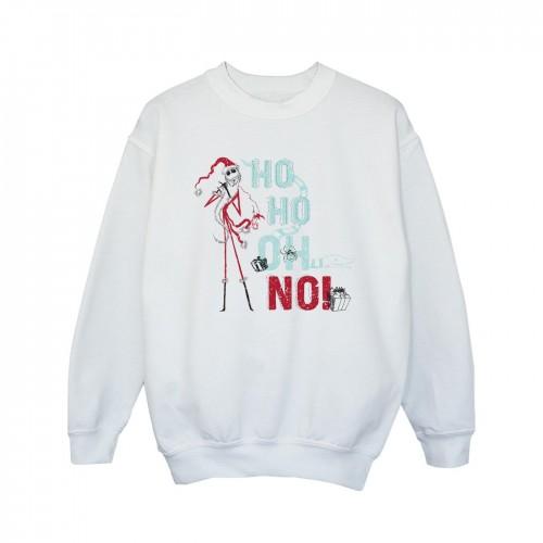 Disney Girls The Nightmare Before Christmas Ho Ho Geen sweatshirt 9-11 Years wit