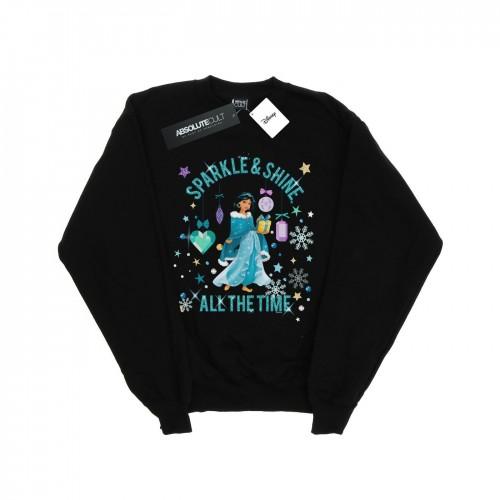 Disney meisjesprinses Jasmine Sparkle and Shine Sweatshirt 9-11 Years wit