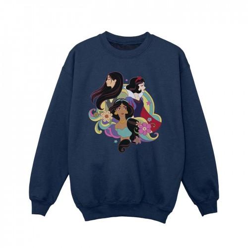 Disney meisjes prinses Mulan Jasmine Sneeuwwitje Sweatshirt 7-8 Years wit