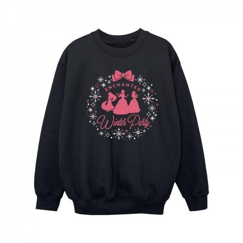 Disney meisjes prinses winterfeest sweatshirt 5-6 Years wit
