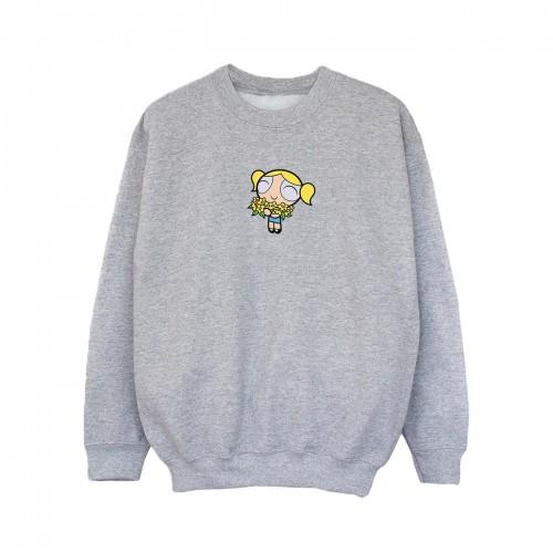 Pertemba FR - Apparel Het Powerpuff Girls Girls Bubbles Flower-sweatshirt 9-11 Years wit
