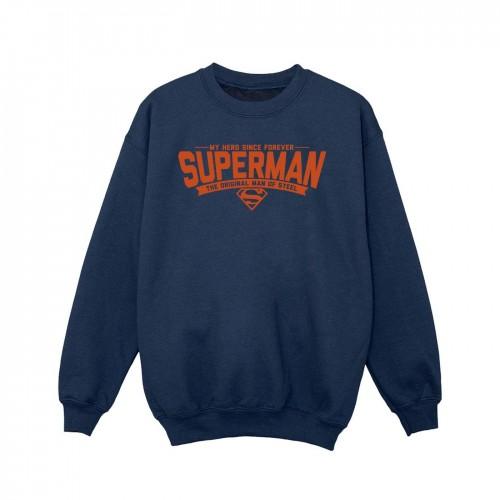 DC Comics meisjes Superman held papa Sweatshirt 5-6 Years wit