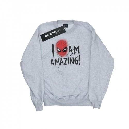 Marvel Girls Spider-Man I Am Amazing Sweatshirt 12-13 wit