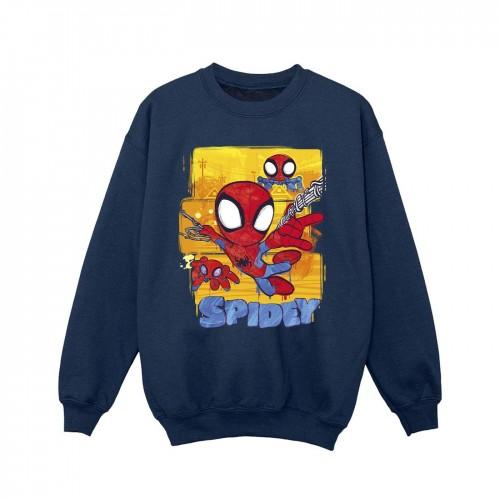 Marvel Girls Spidey en zijn geweldige vrienden vliegend sweatshirt 5-6 Years wit