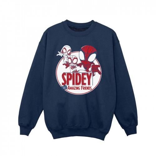Marvel Girls Spidey en zijn geweldige vrienden Circle Sweatshirt 5-6 Years wit