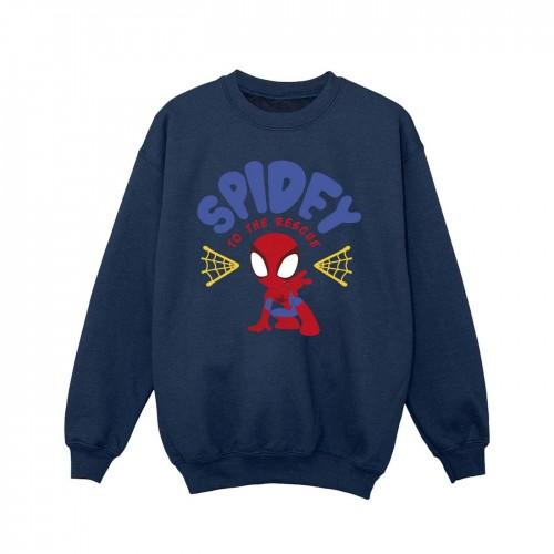 Marvel Girls Spidey en zijn geweldige vrienden redden sweatshirt 5-6 Years wit