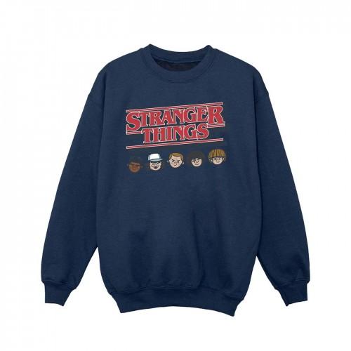 Pertemba FR - Apparel Netflix Girls Stranger Things karikatuurlogo sweatshirt 9-11 Years wit